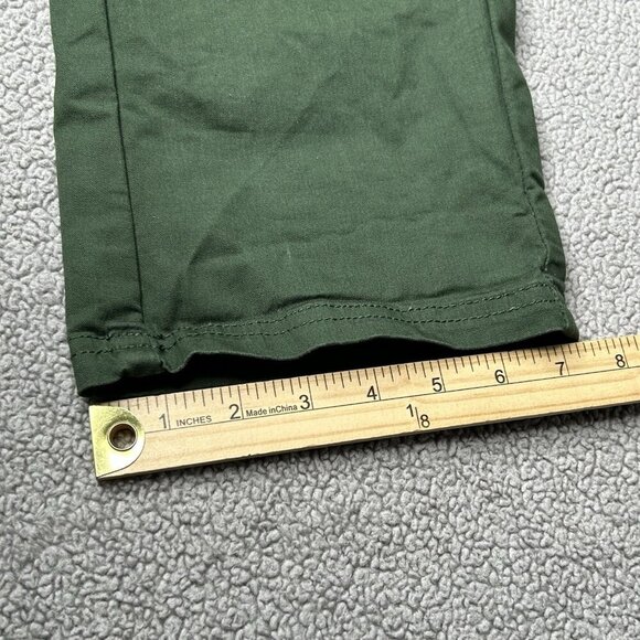 Pact Pants Mens Extra Large Green Canvas Roll Up Pant Organic Cotton Stretch XL - Picture 12 of 12